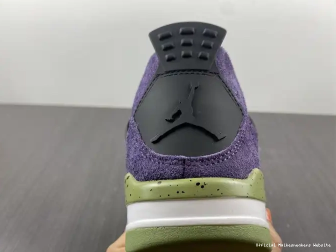Official Maikesneakers WMNS Air 4 Jordan Purple AQ9129-500 Canyon 0530
